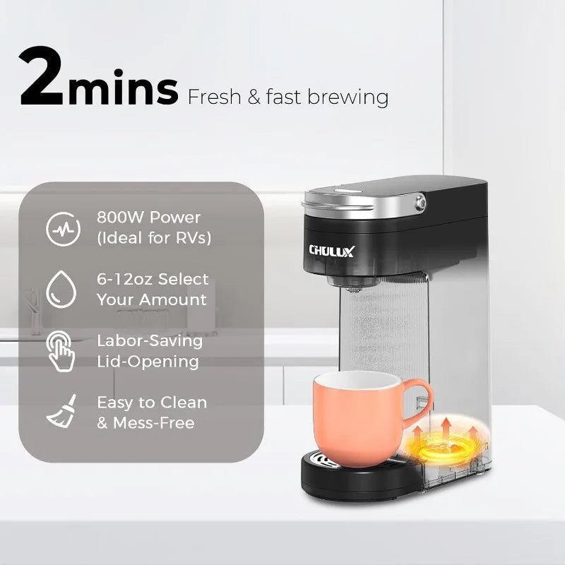Single Serve Compact Travel Mug Ready Coffee Maker for K cups - Samyonix