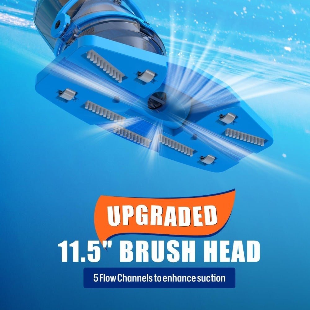 Cordless Pool Vacuum – Powerful 19 GPM Suction & Telescopic Pole - Samyonix