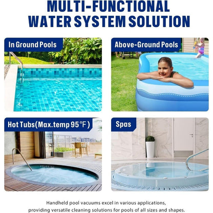 Cordless Pool Vacuum – Powerful 19 GPM Suction & Telescopic Pole - Samyonix