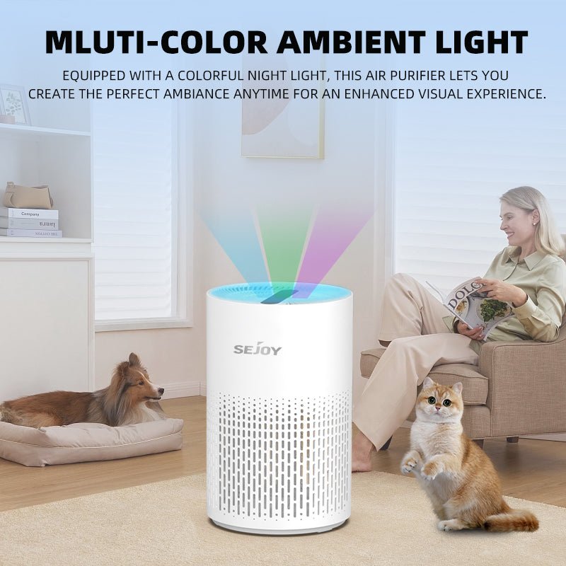 H13 HEPA Air Purifier - 360° Clean for Dust, Odors & Pollen - Samyonix