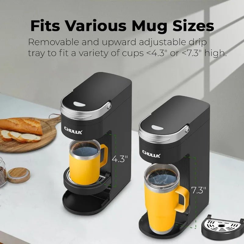 Single Serve Compact Travel Mug Ready Coffee Maker for K cups - Samyonix