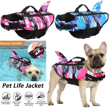 Pet Dog Life Jacket Shark Fin - Samyonix