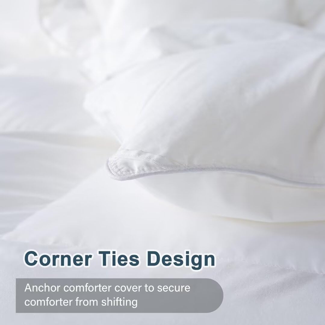 White Feather & Down Comforter - Hotel Collection Duvet Insert - Samyonix