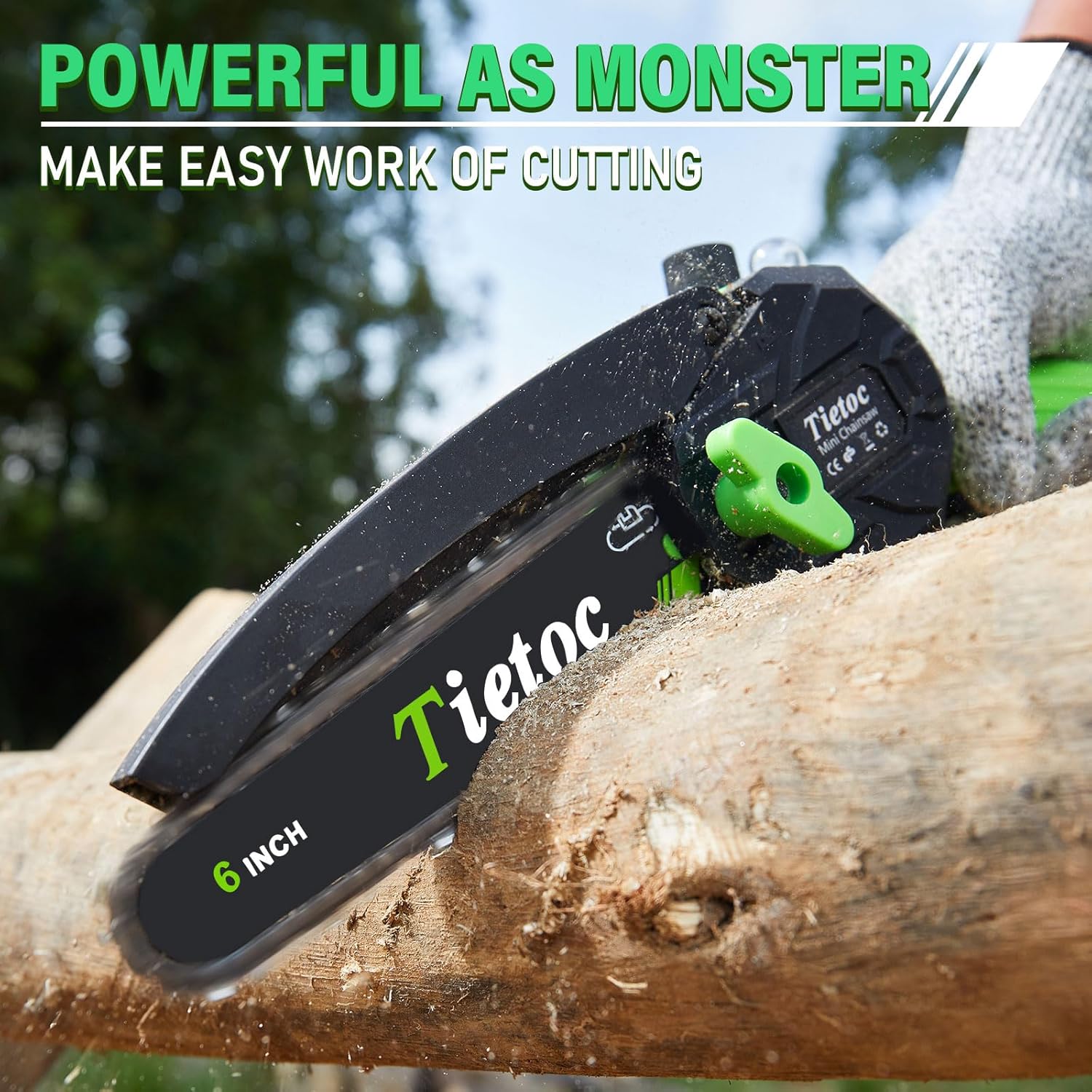 Mini Electric Chainsaw 6″ Cordless – Powerful & Lightweight Tree & Garden Trimmer - Samyonix