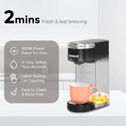 Single Serve Compact Travel Mug Ready Coffee Maker for K cups - Samyonix