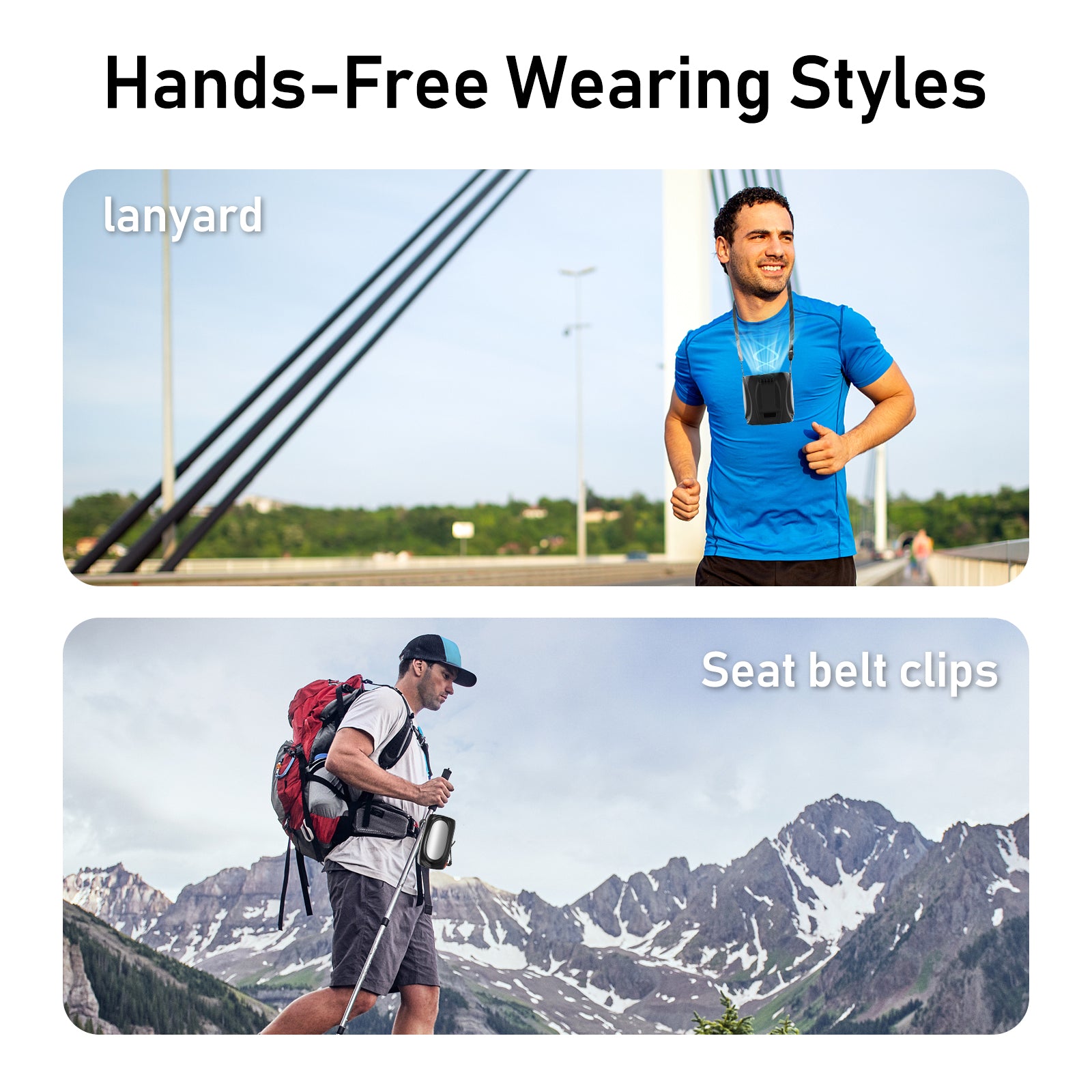 Portable Waist Fan – 6 Speeds, Turbo Airflow & 40‑Hour Battery Life - Samyonix
