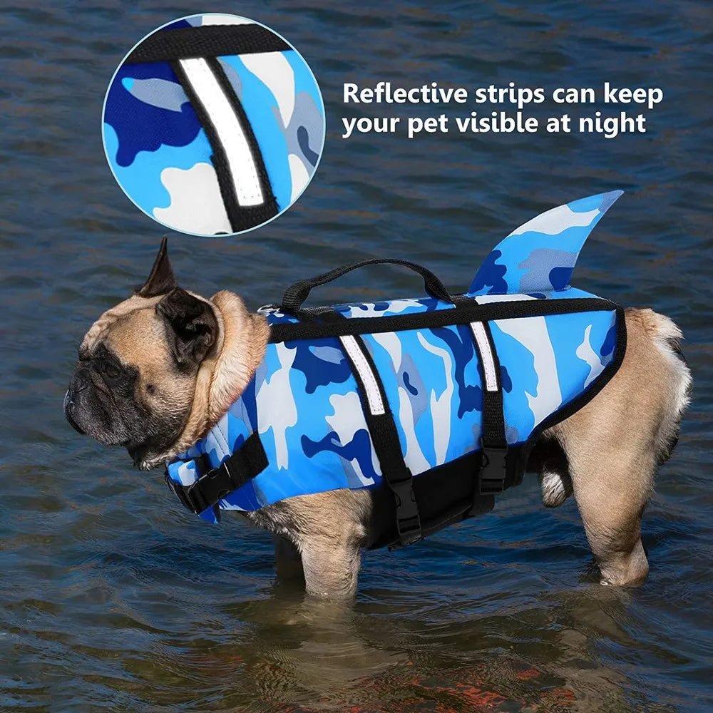 Pet Dog Life Jacket Shark Fin - Samyonix