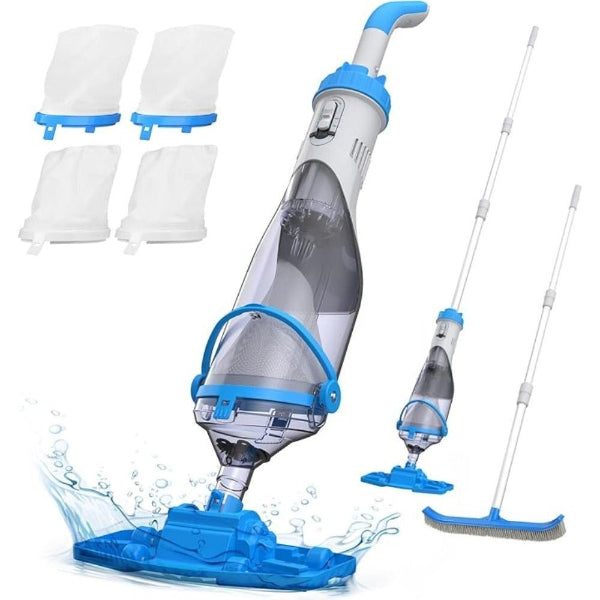 Cordless Pool Vacuum – Powerful 19 GPM Suction & Telescopic Pole - Samyonix