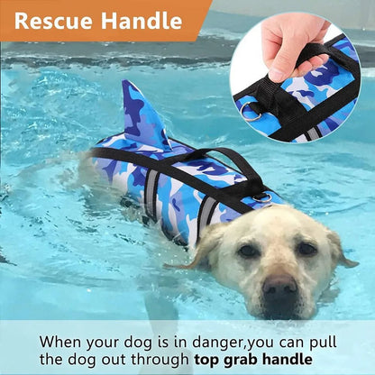 Pet Dog Life Jacket Shark Fin - Samyonix