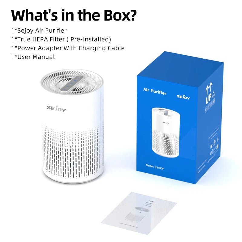 H13 HEPA Air Purifier - 360° Clean for Dust, Odors & Pollen - Samyonix