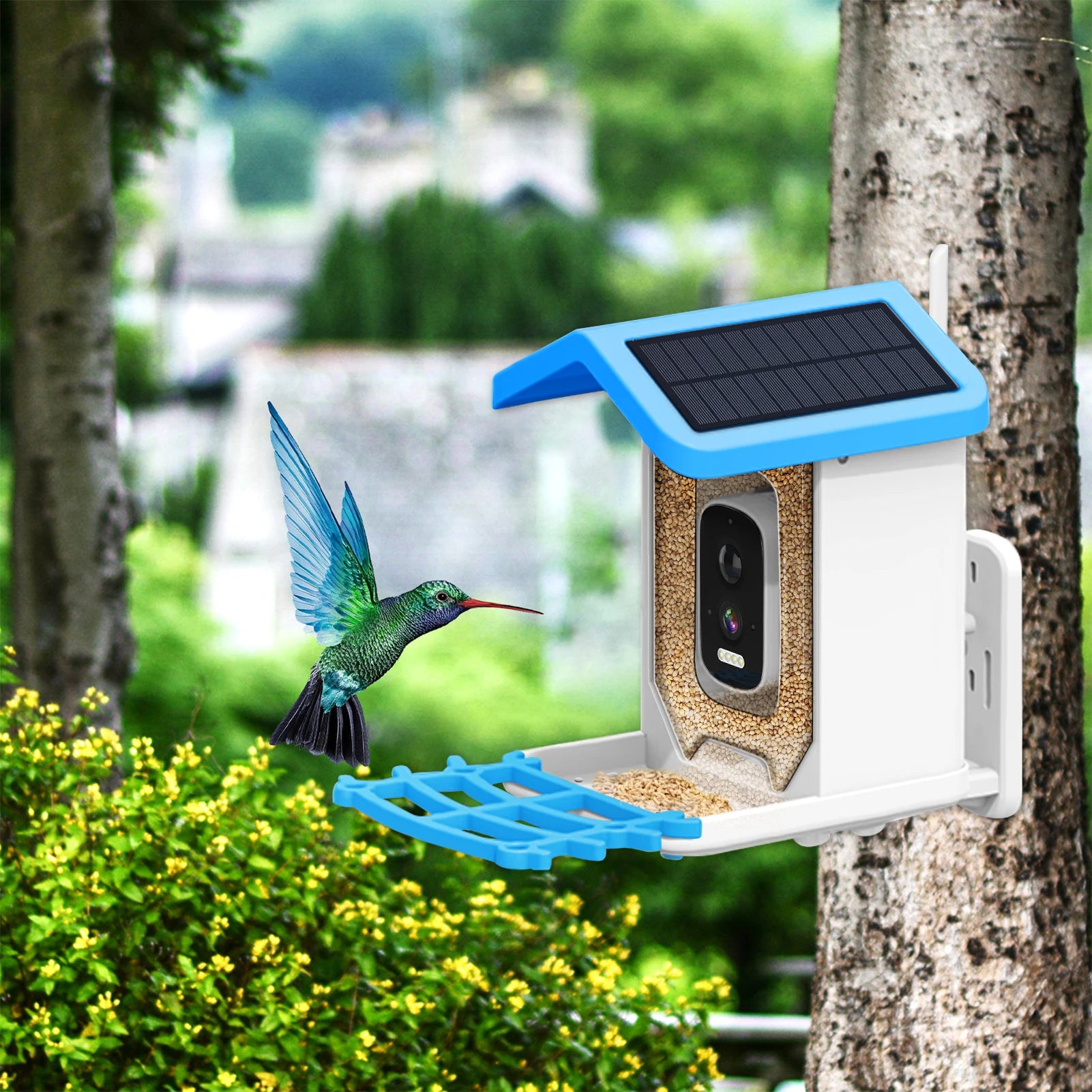 Solar Bird Feeder Camera - WiFi Smart Outdoor Feeder - Samyonix